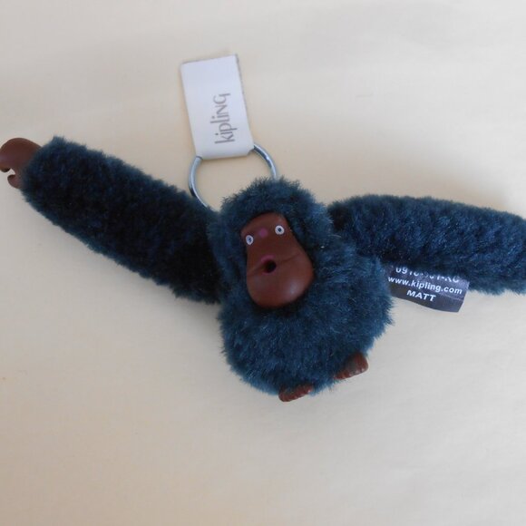 Kipling Monkey Keychain Keyring; Dark Blue green, - Picture 4 of 8